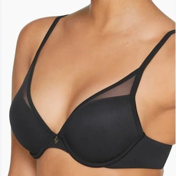 ThirdLove Women's Black 24/7 Classic Contour Plunge Underwire Bra 34C 1/2 - Picture 1 of 10